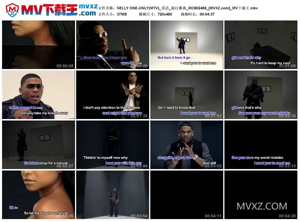 NELLY ONE-ONLY(MTV)_英语_流行歌曲_MC802468